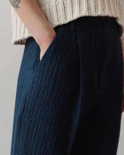 YMC Sashiko Handstitch Market Trouser,  Indigo