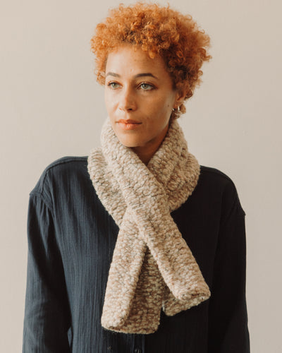 YMC Slot Scarf, Beige Marl