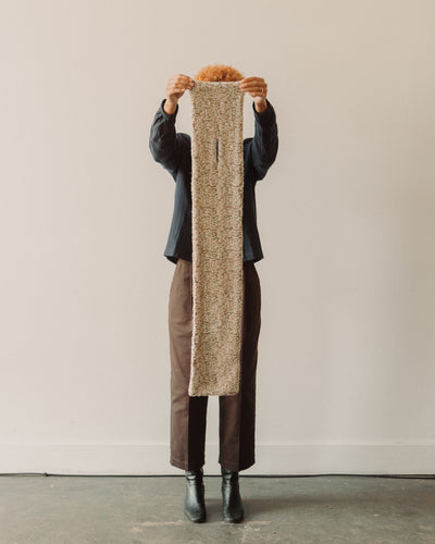 YMC Slot Scarf, Beige Marl