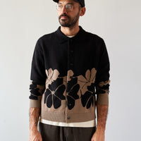 You Must Create Rat Pack Knit Cardigan, Black/Brown