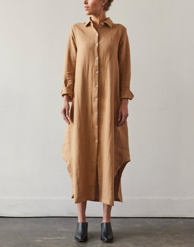 Zii Ropa Mandu Long Sleeve Dress, Almond