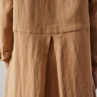 Zii Ropa Mandu Long Sleeve Dress, Almond