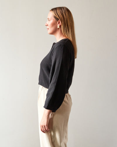 Zii Ropa Mara Top, Washed Black