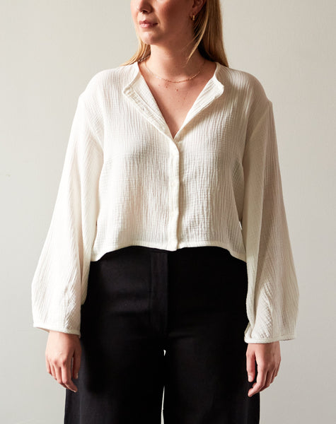 トップス ma Zii Ropa Mara Top, White – Glasswing