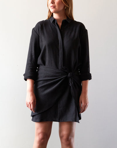 Zii Ropa Vane Longsleeve Dress, Black