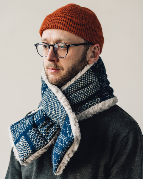 Kapital Sashiko Dye Kesa Scarf, Indigo – Glasswing