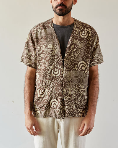 orSlow Hawaiian Cardigan, Turtle Print