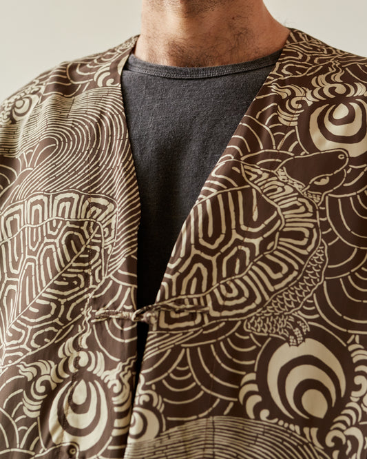 orSlow Hawaiian Cardigan, Turtle Print