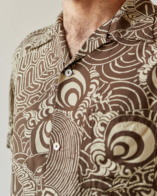 orSlow Hawaiian Shirt, Turtle Print