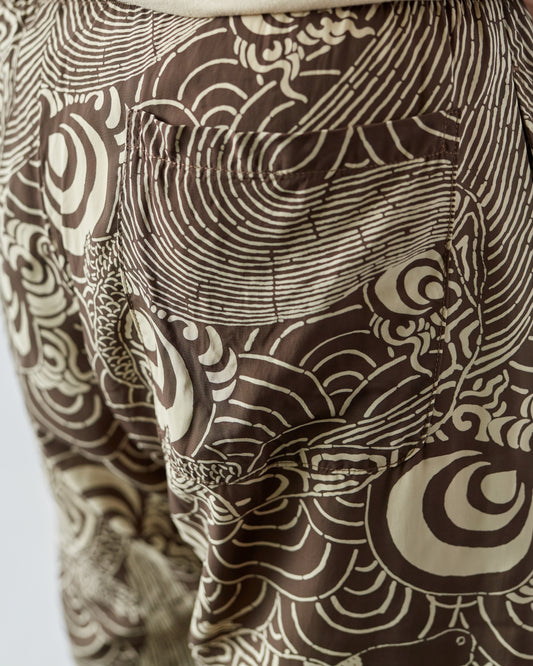 orSlow Hawaiian Shorts, Turtle Print