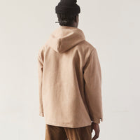 orSlow Hooded Reversible Wool Jacket, Beige