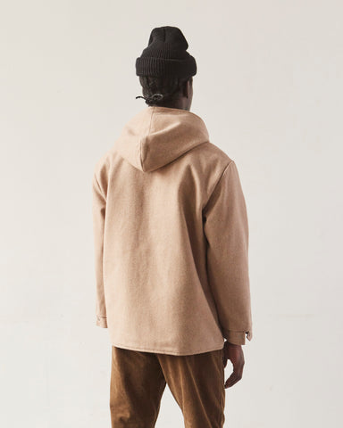 orSlow Hooded Reversible Wool Jacket, Beige