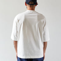 orSlow Kangaroo Pocket 3/4 T-Shirt, White