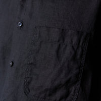 orSlow Loose Fit Linen Shirt, Black