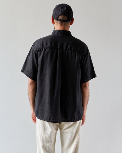 orSlow Loose Fit Short Sleeve Shirt, Black