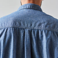 orSlow Loose Fit Short Sleeve Shirt, Chambray