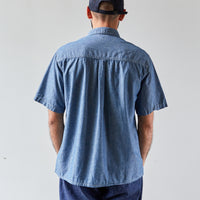 orSlow Loose Fit Short Sleeve Shirt, Chambray