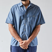 orSlow Loose Fit Short Sleeve Shirt, Chambray