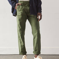 orSlow Regular Fit Fatigue Pant, Green
