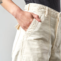 orSlow Short Length US Army Pants, Ecru