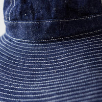 orSlow US Navy Wide Brim Hat, Denim One Wash