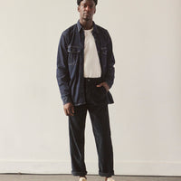 orSlow Unisex Corduroy French Work Pant, Navy
