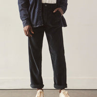 orSlow Unisex Corduroy French Work Pant, Navy