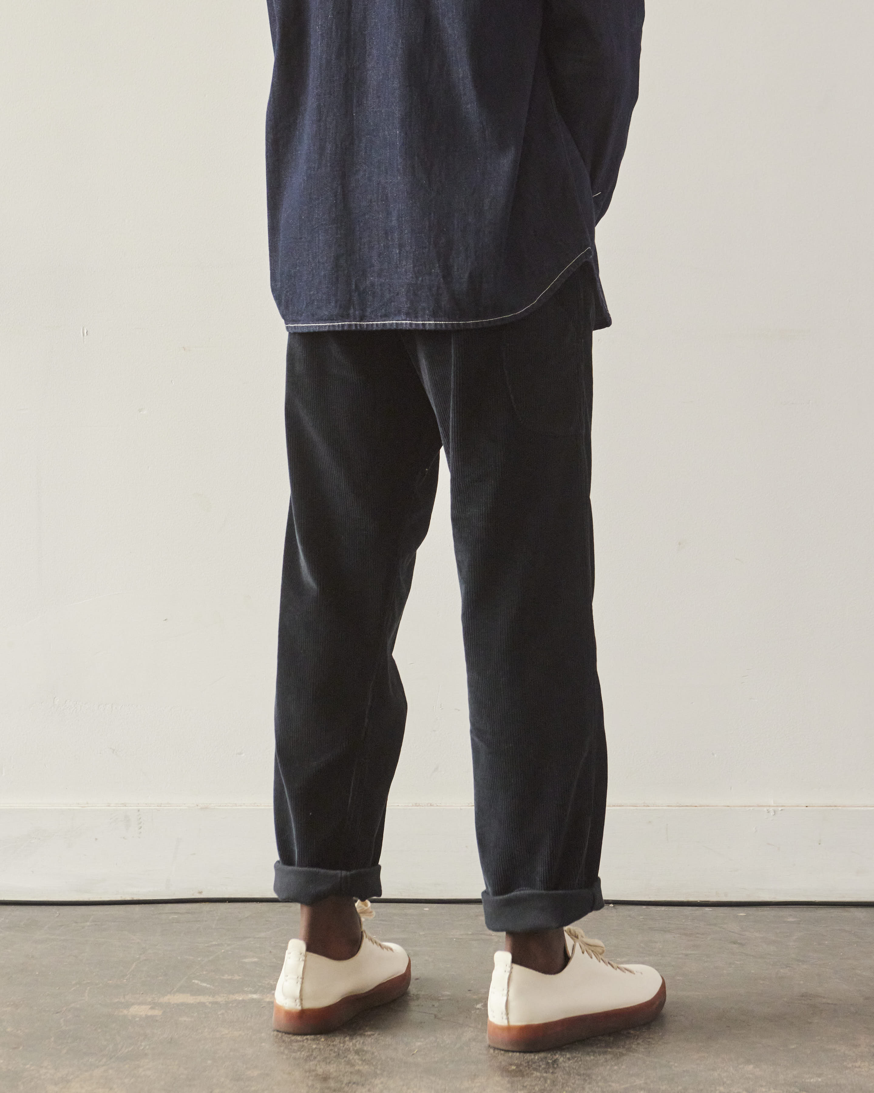 orSlow Unisex Corduroy French Work Pant, Navy – Glasswing