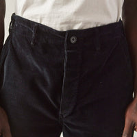 orSlow Unisex Corduroy French Work Pant, Navy