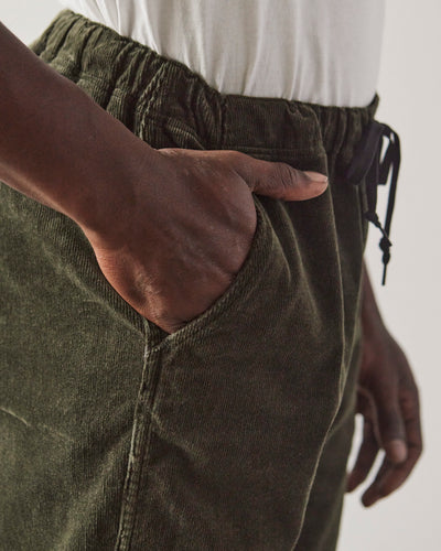 orSlow Unisex Corduroy New Yorker Pant, Army Green
