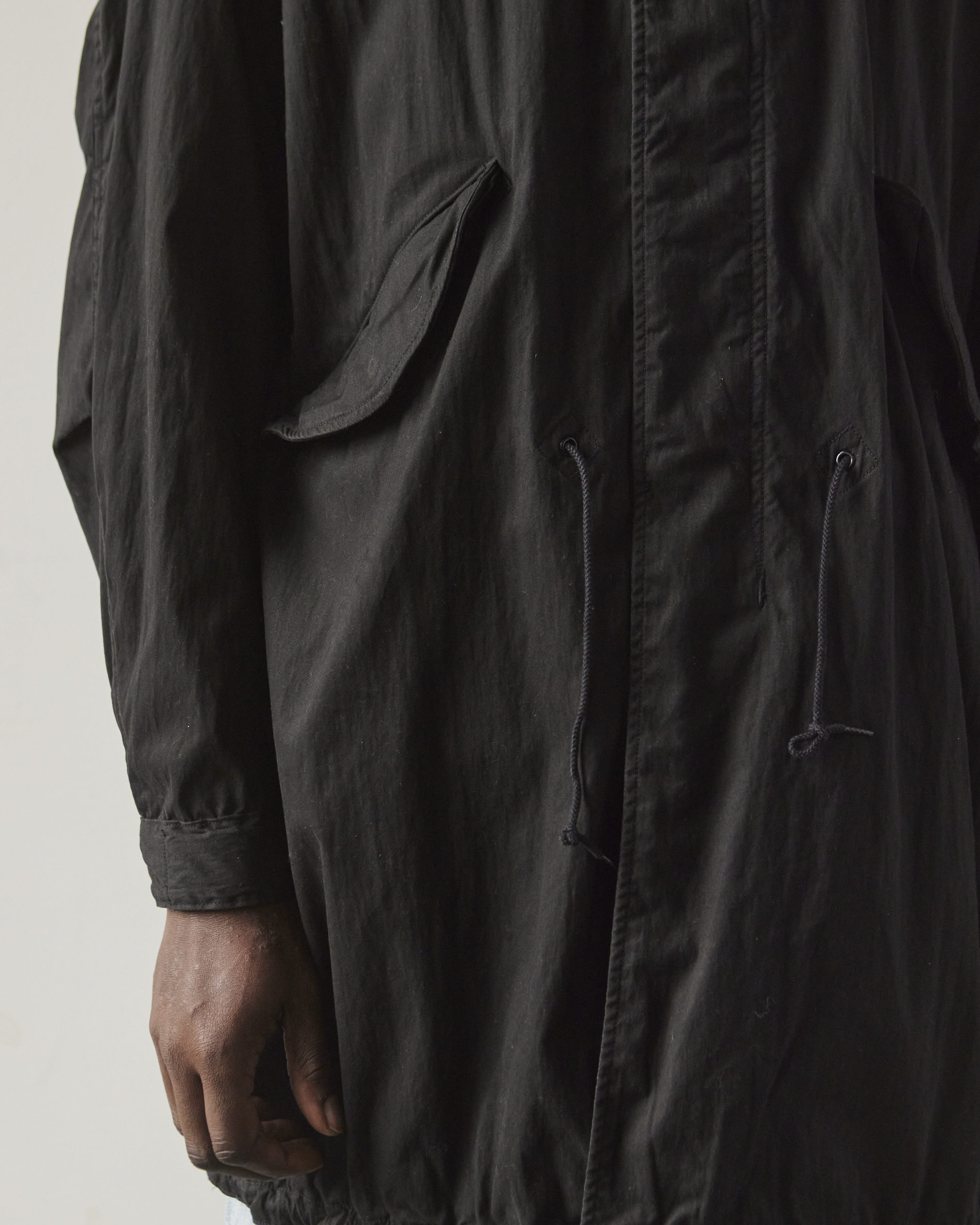 orSlow Unisex M-65 Fishtail Coat, Black – Glasswing