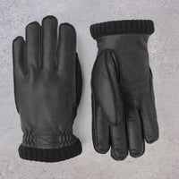 Hestra Deerskin Primaloft Rib Glove, Black